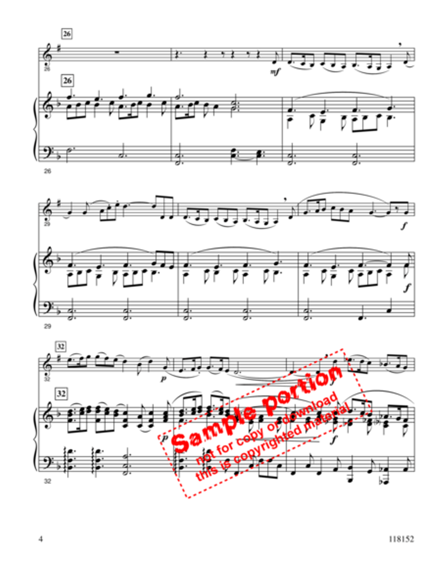 Gesu Bambino Clarinet Solo scores gallery preview page 4