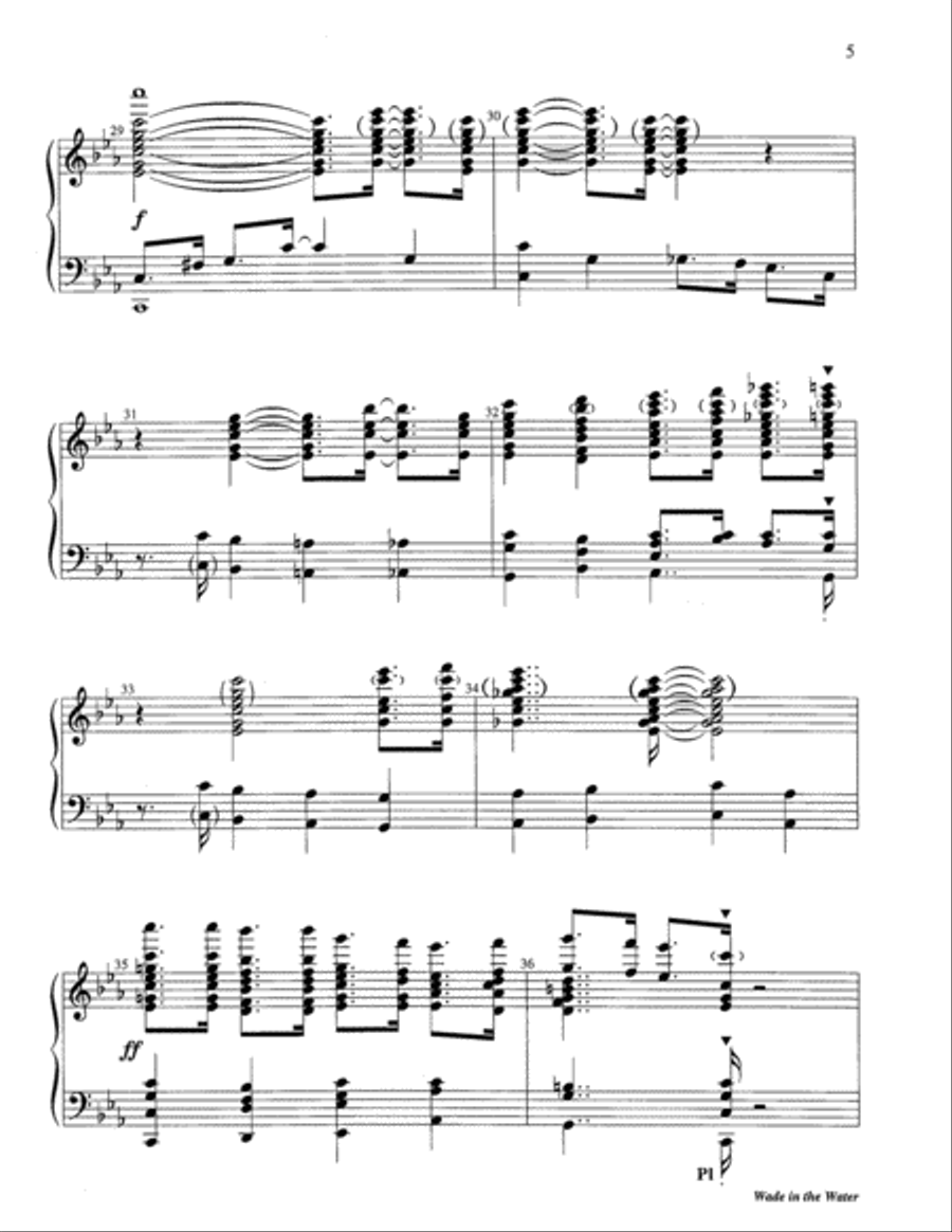 Wade in the Water 5-Octaves scores gallery preview page 11