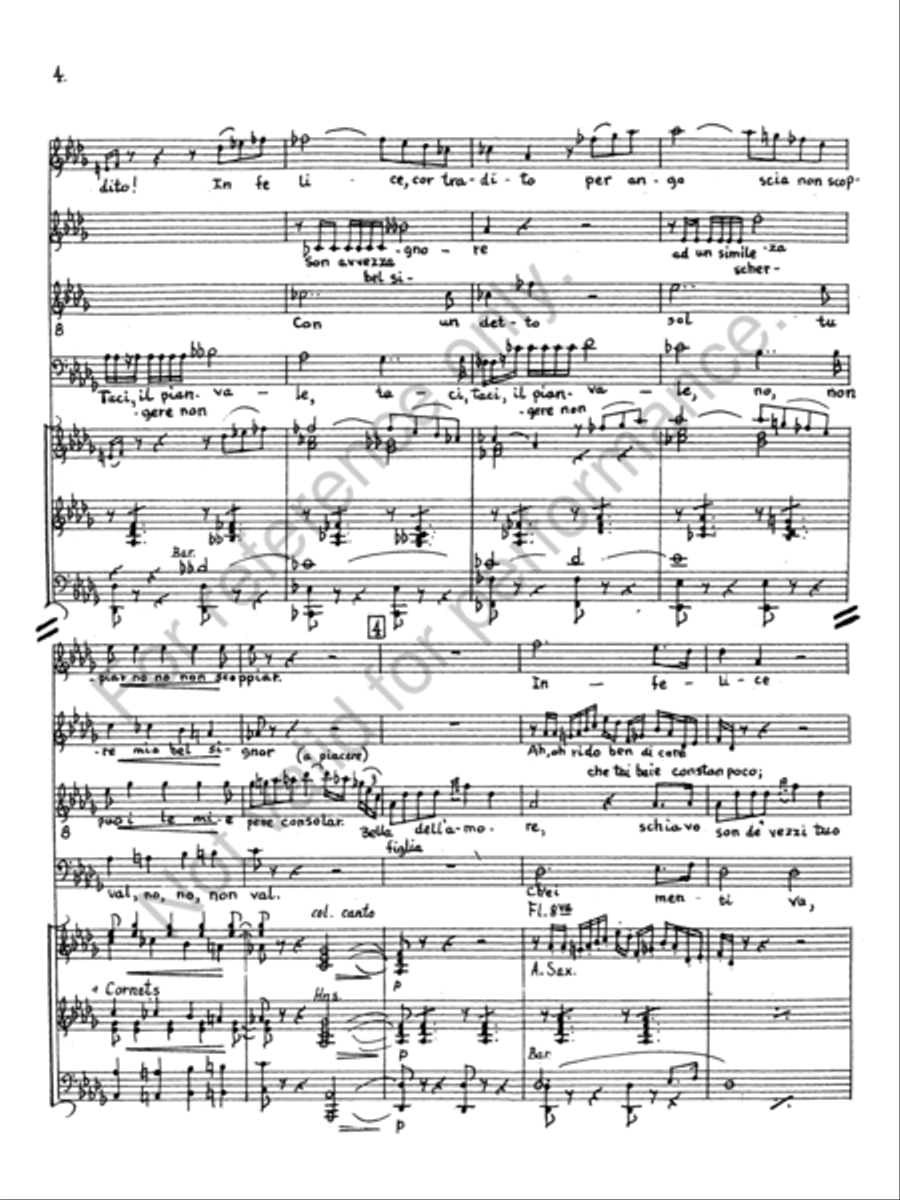 Bella figlia del amore Bella figlia del amore Concert Band scores gallery preview page 5