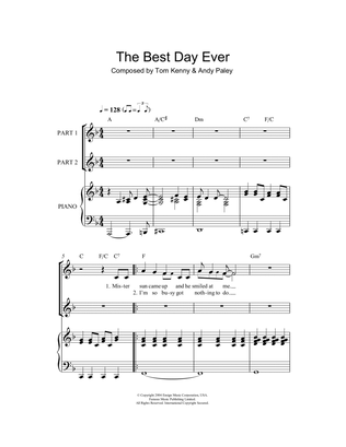 Book cover for The Best Day Ever (from The SpongeBob SquarePants Movie) (arr. Rick Hein)