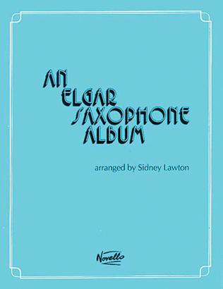 Book cover for An Elgar Saxophone Album