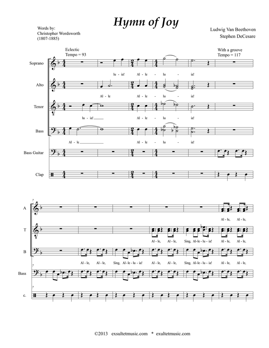 Hymn Of Joy Hymn Of Joy Divisi scores gallery preview page 1