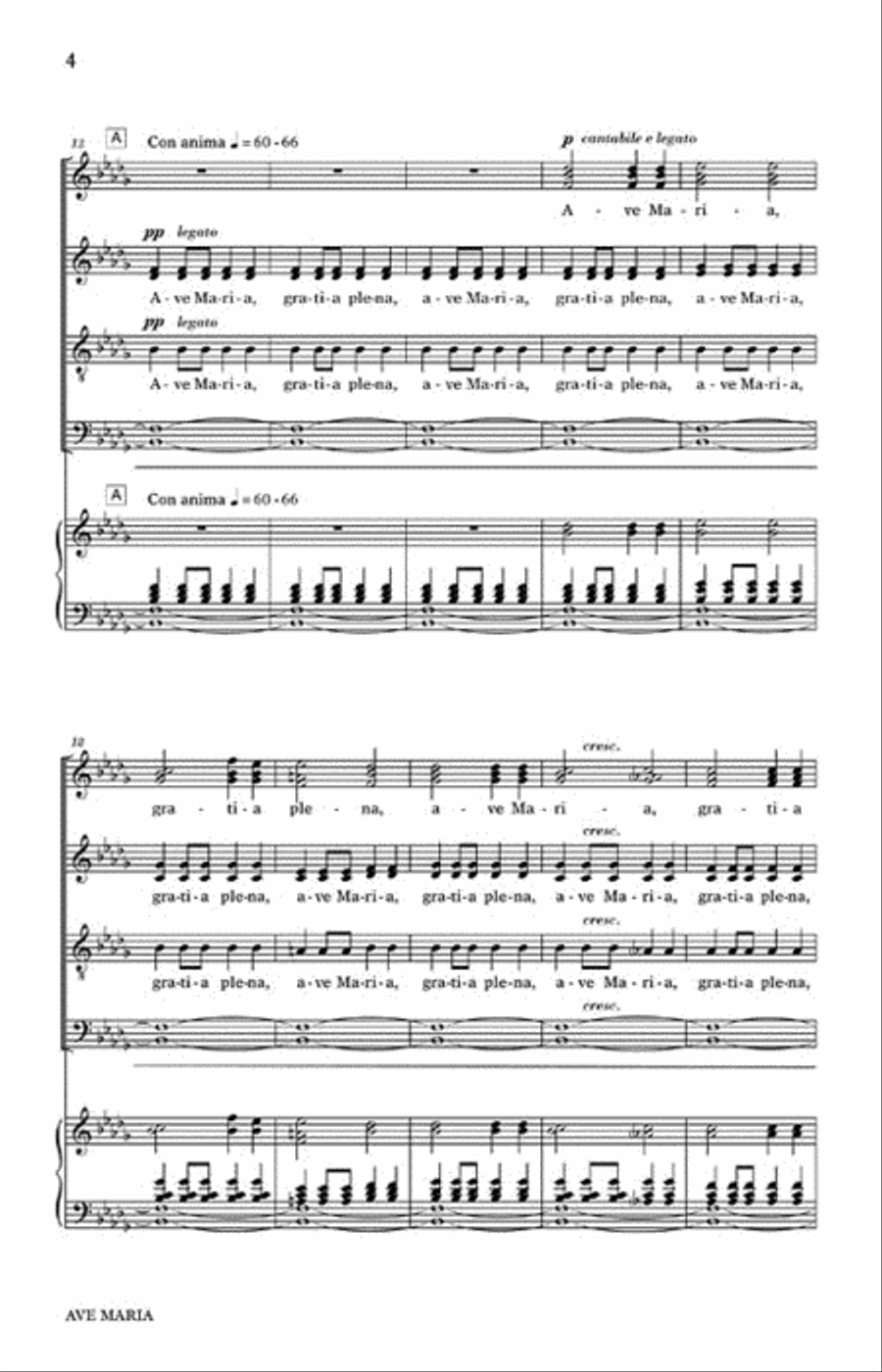 Ave Maria Divisi scores gallery preview page 3