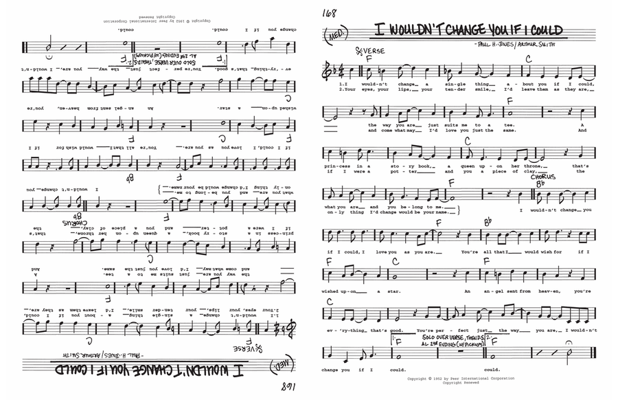 I Wouldn't Change You If I Could Voice scores gallery preview page 1
