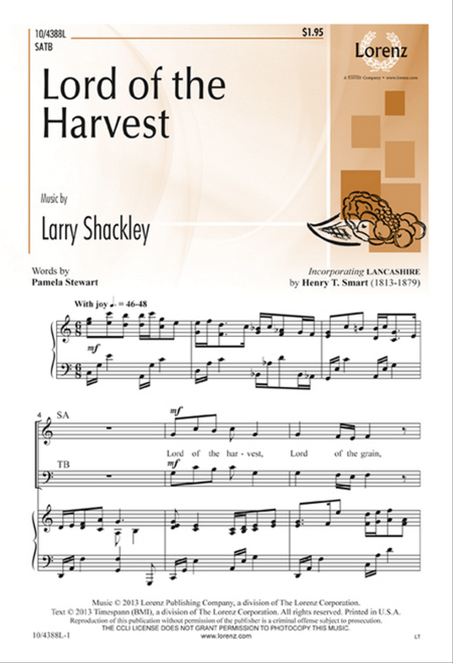 Lord of the Harvest Lord of the Harvest 4-Part scores gallery preview page 1