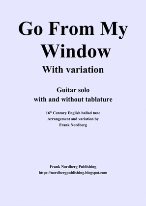 Go From My Window with variation (easy guitar - with and without tablature)