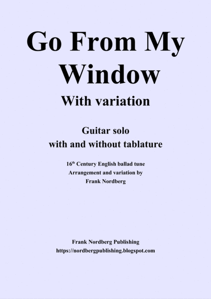 Go From My Window with variation (easy guitar - with and without tablature) image number null
