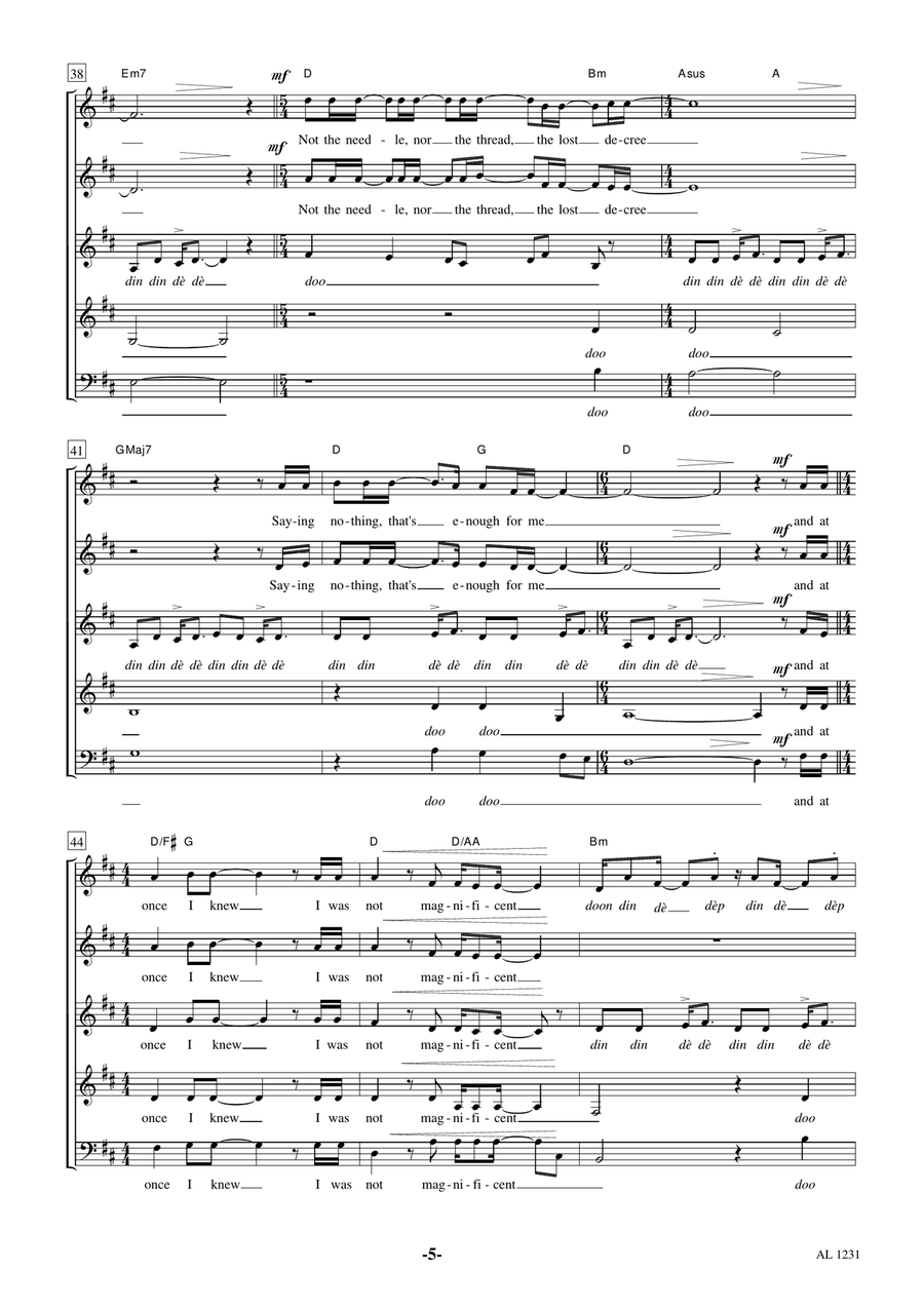 Holocene Holocene Choir scores gallery preview page 5