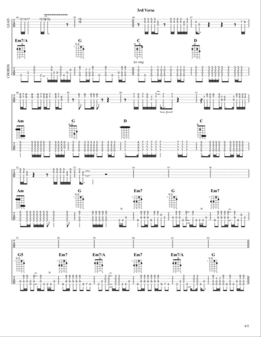 Wish You Were Here Guitar Solo scores gallery preview page 5