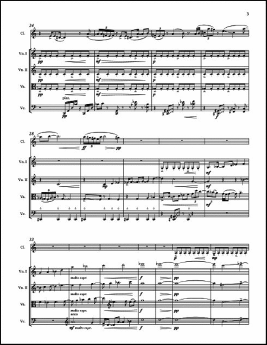 Quintet Clarinet scores gallery preview page 5