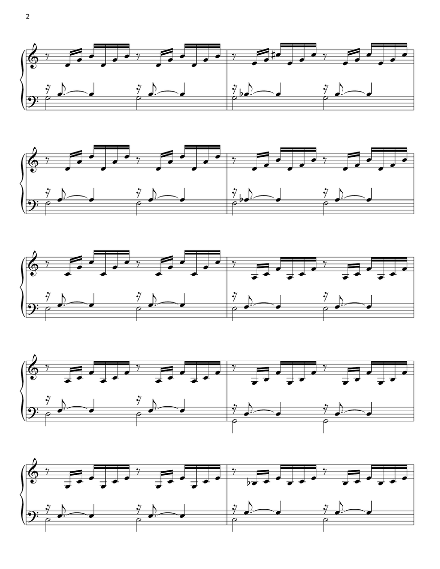 Prelude In C Major Acoustic Guitar scores gallery preview page 2