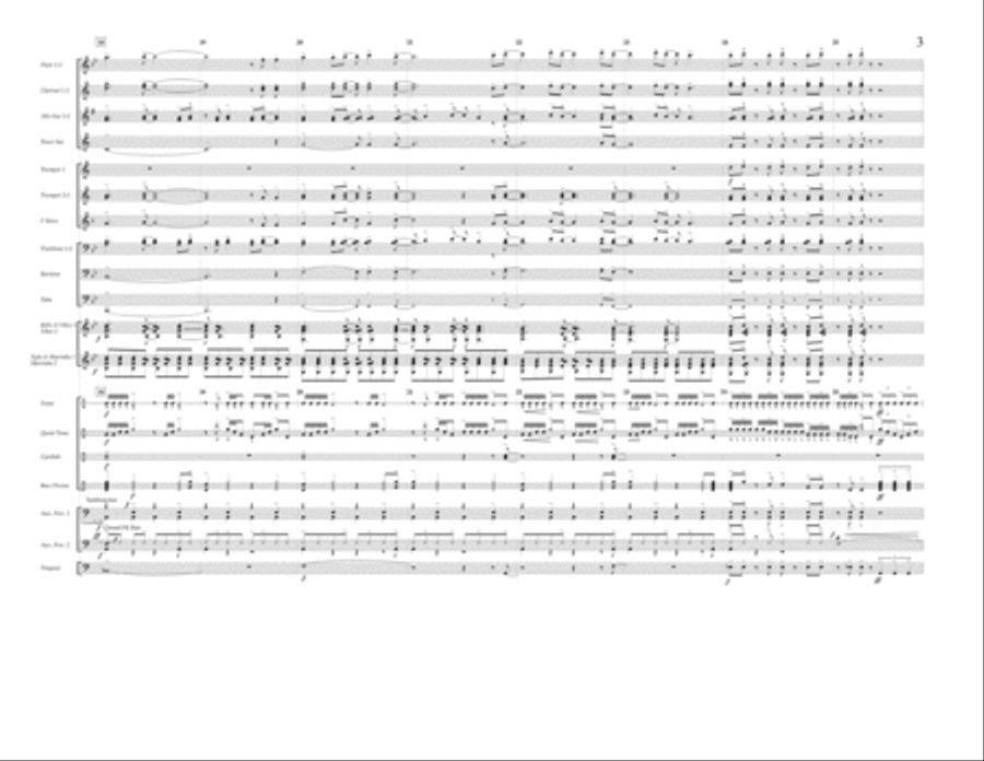 Still Breathing - Full Score Marching Band scores gallery preview page 3