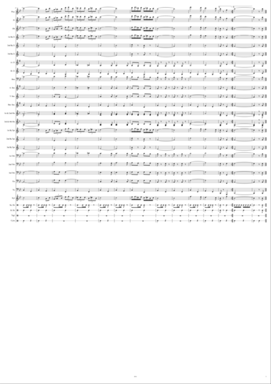 Freestone County Fair March Concert Band scores gallery preview page 5