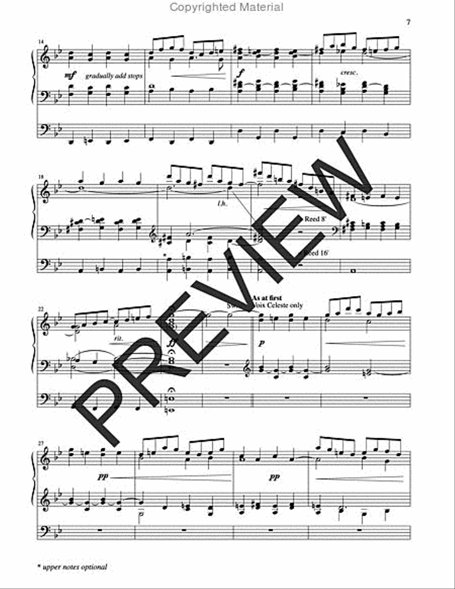 Three Psalm Preludes Organ scores gallery preview page 7