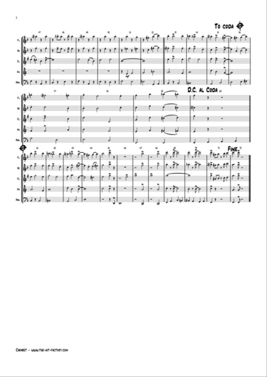 Cabaret Woodwind Quintet scores gallery preview page 3