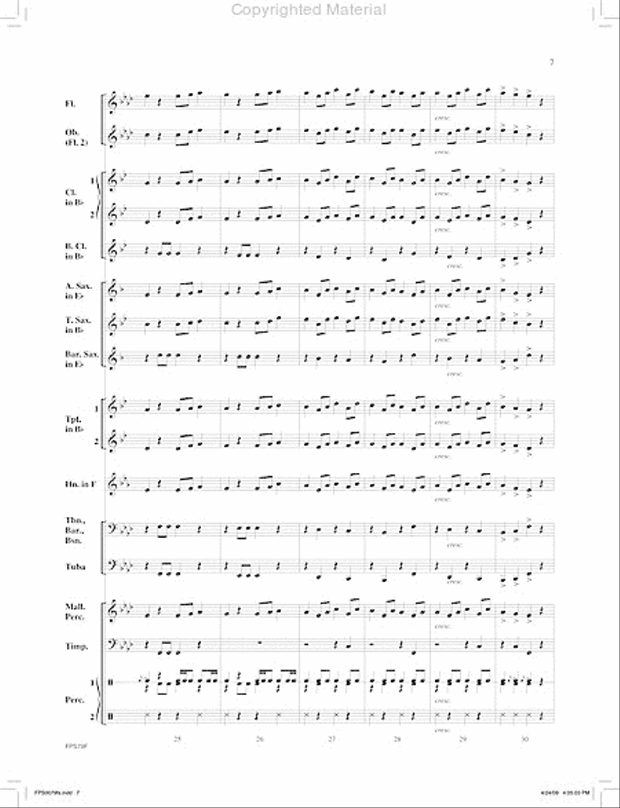 Phantom Echo Concert Band scores gallery preview page 8