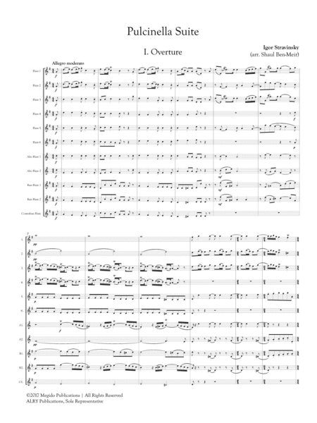 Pulcinella Suite for Flute Orchestra