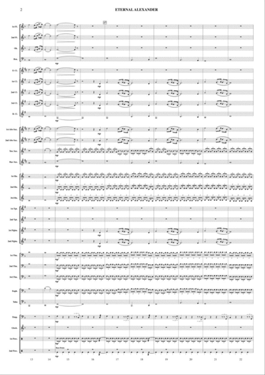 Eternal Alexander Concert Band scores gallery preview page 4