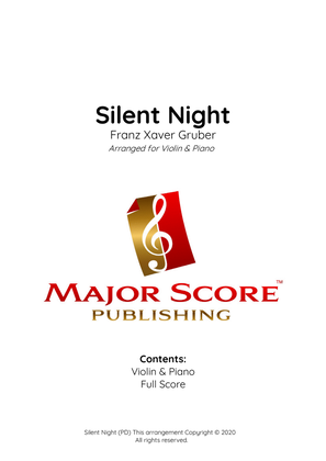 Book cover for Silent Night | Violin & Piano (D)