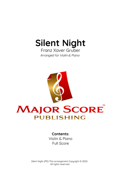 Silent Night | Violin & Piano (D) image number null