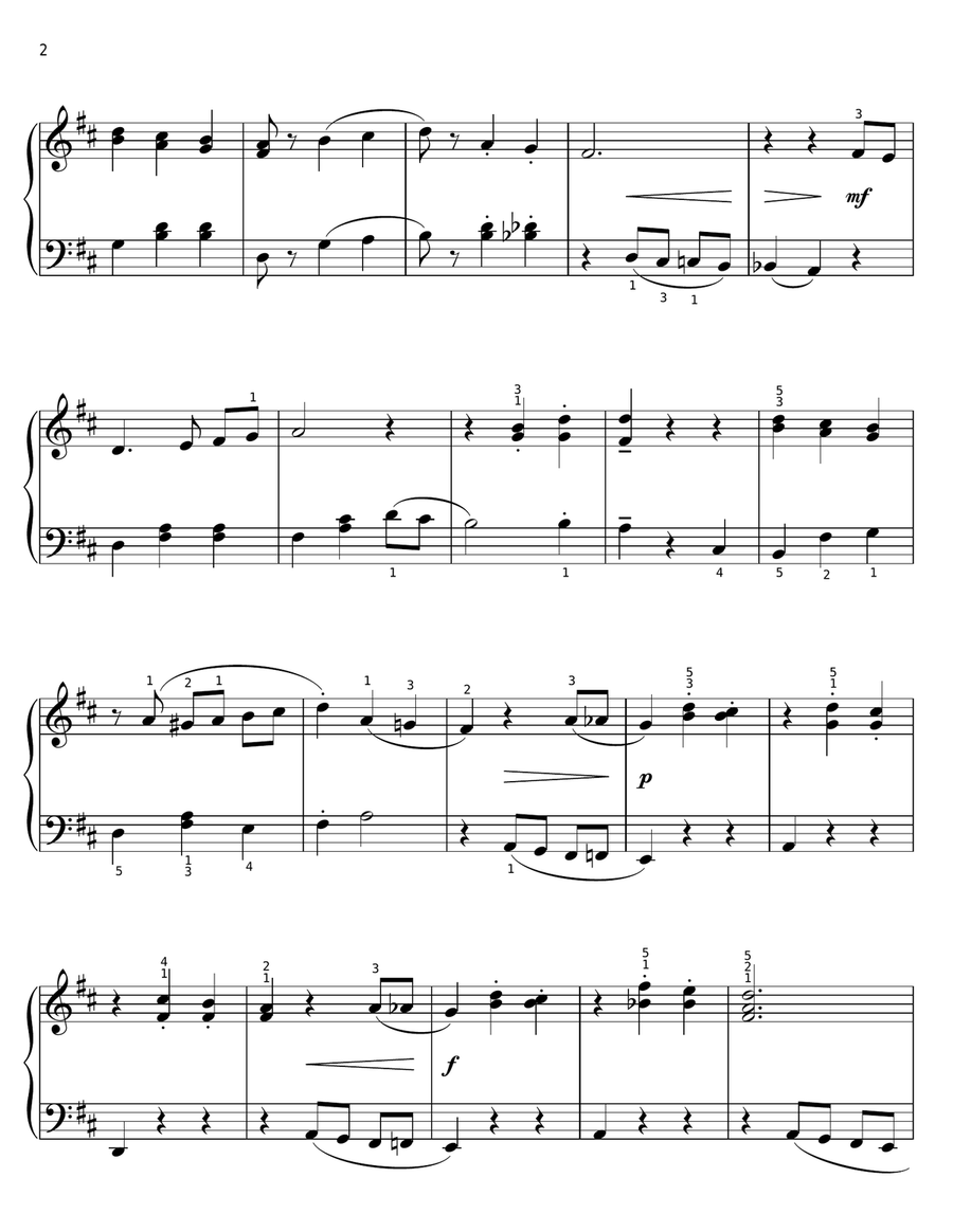 The First Noel [Ragtime version] (arr. Phillip Keveren) Voice scores gallery preview page 2