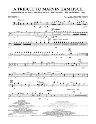 A Tribute To Marvin Hamlisch - Trombone 1