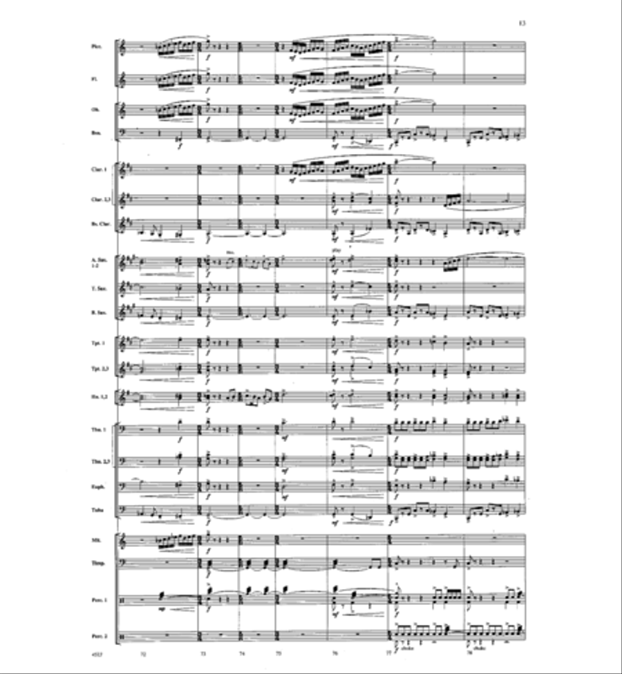 Skyscapes Skyscapes Concert Band scores gallery preview page 13