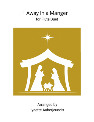 Book cover for Away in a Manger - Flute Duet