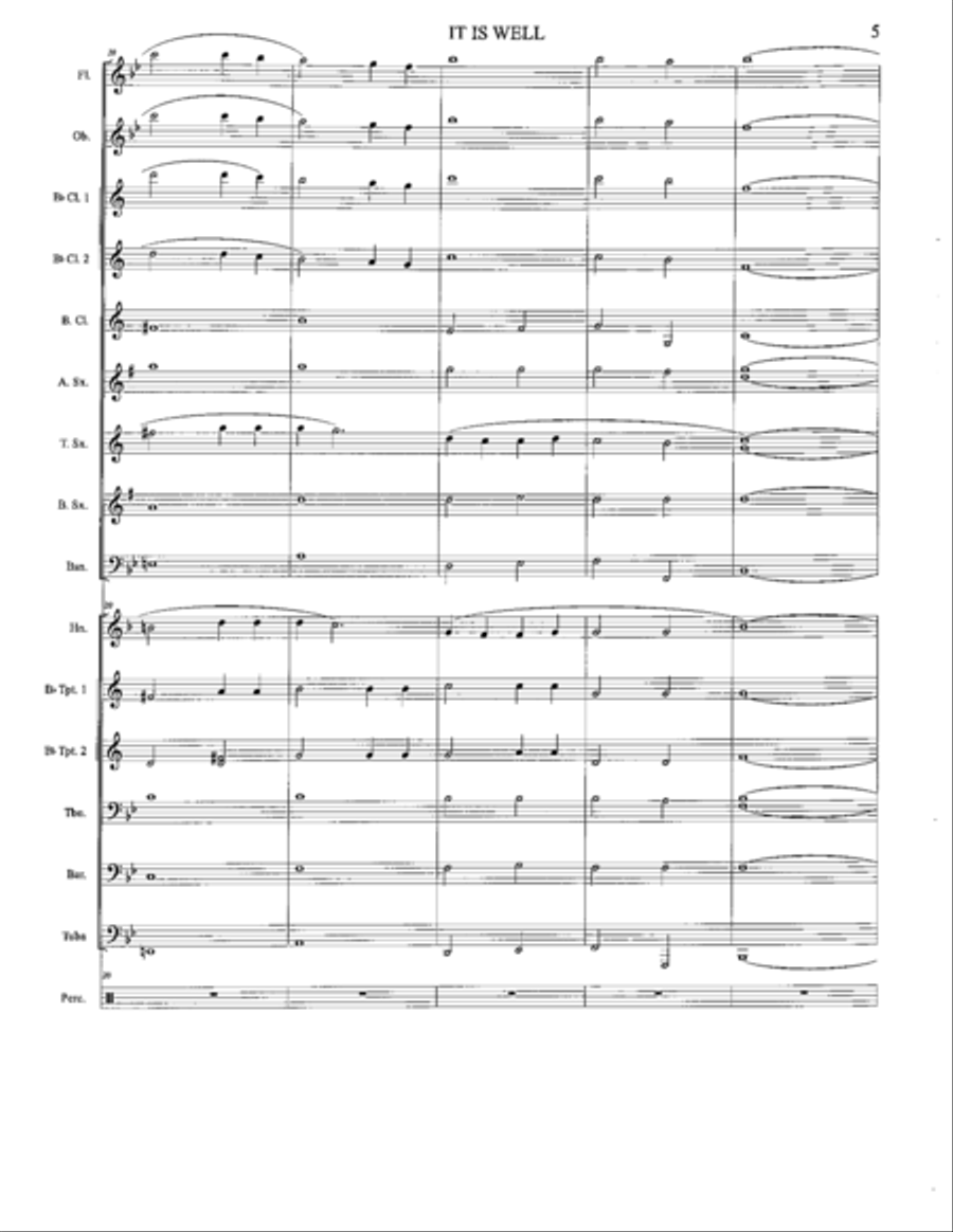 IT IS WELL Concert Band scores gallery preview page 5