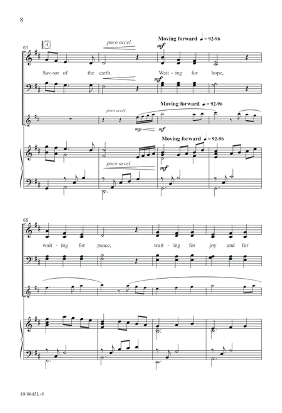 Waiting for Bethlehem's Light 4-Part scores gallery preview page 8