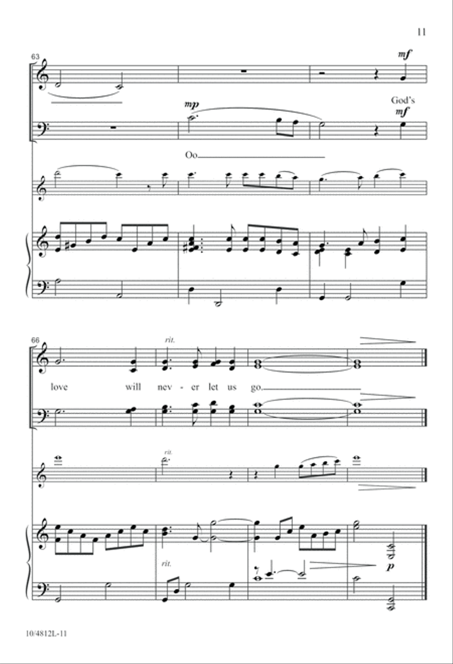 Never Let Us Go 2-Part scores gallery preview page 11