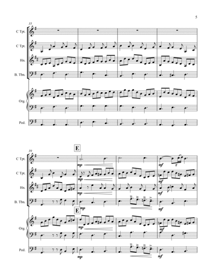 Jesu Joy of Man's Desiring for Brass Quartet and Organ image number null