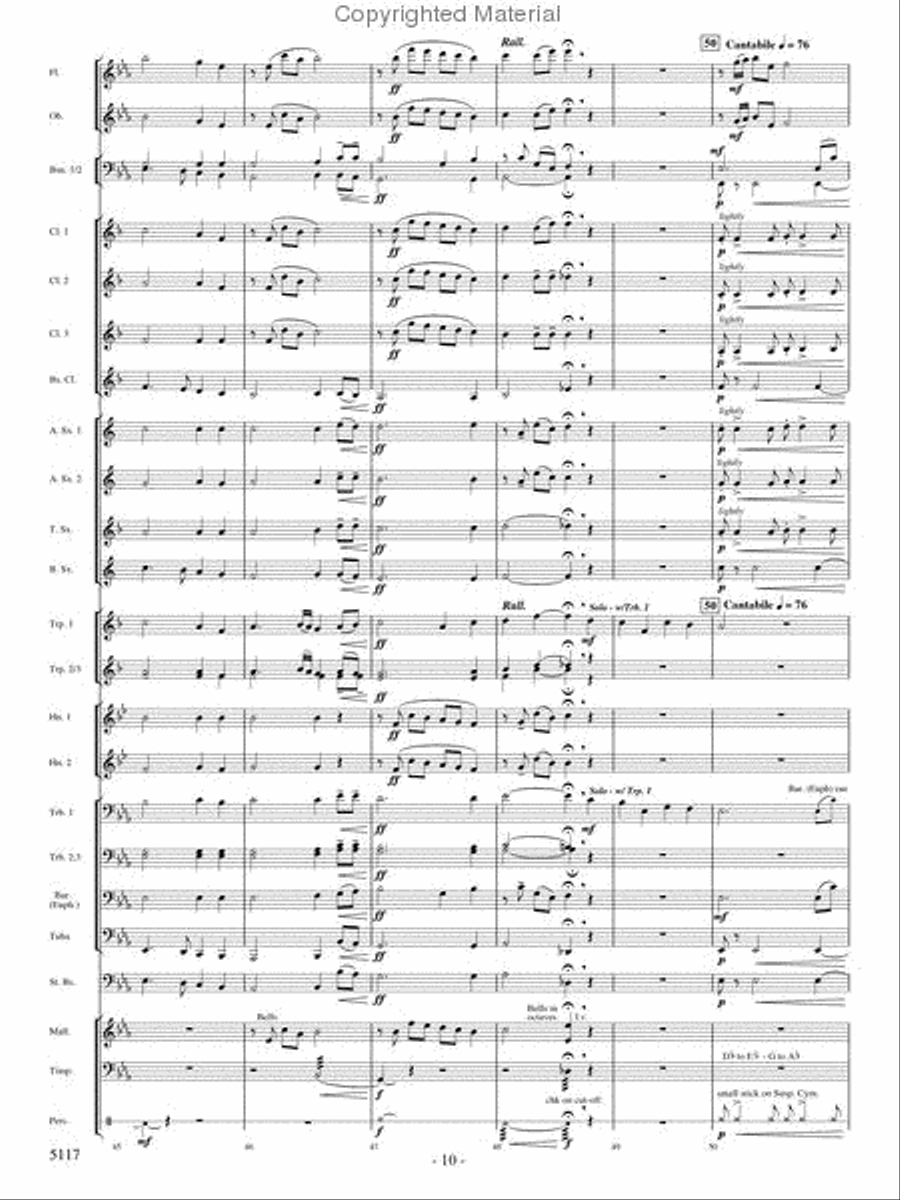 Hymn for a Child Concert Band scores gallery preview page 9
