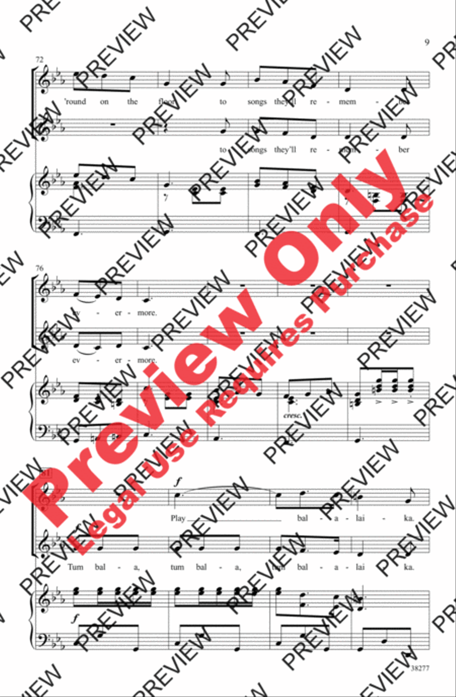 Tum Balalaika Tum Balalaika 2-Part scores gallery preview page 8