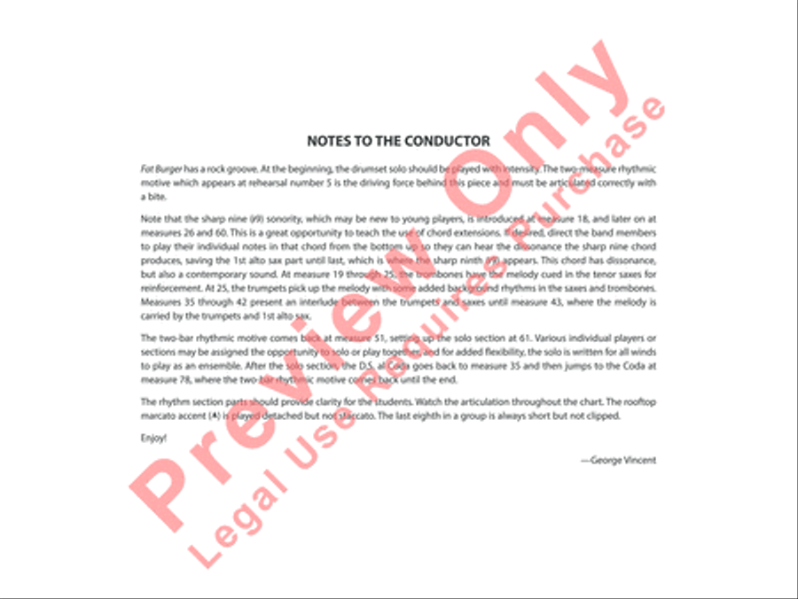Fat Burger Jazz Ensemble scores gallery preview page 3