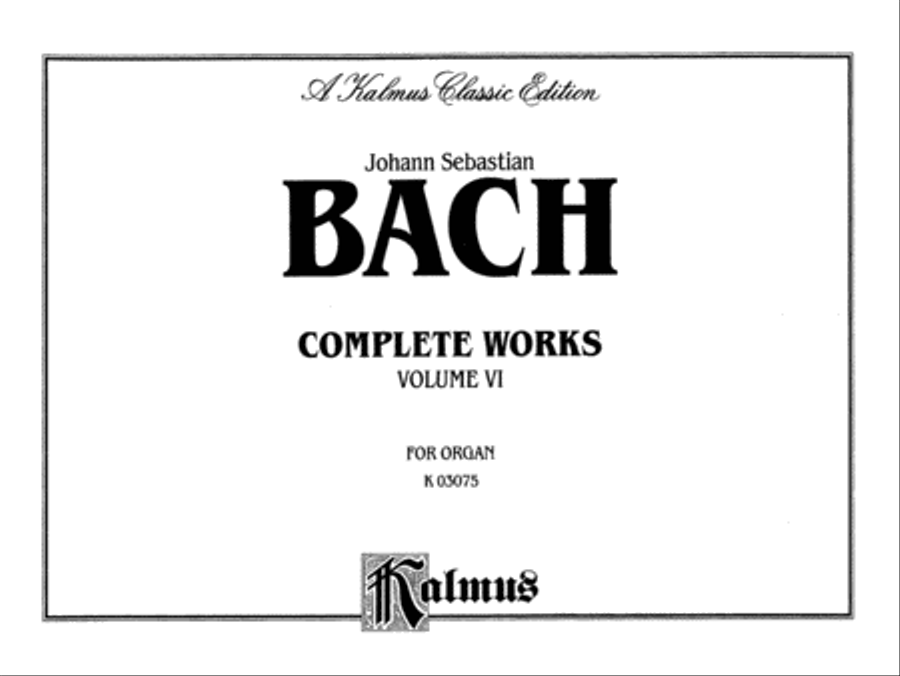 Complete Organ Works, Volume 6