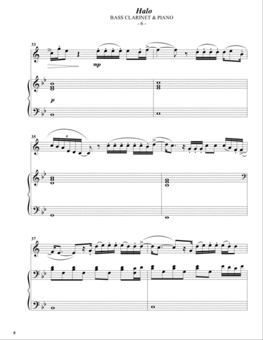 Halo Bass Clarinet scores gallery preview page 6