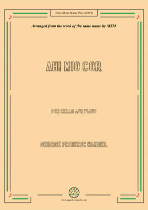 Book cover for Handel-Ah! mio cor,for Cello and Piano