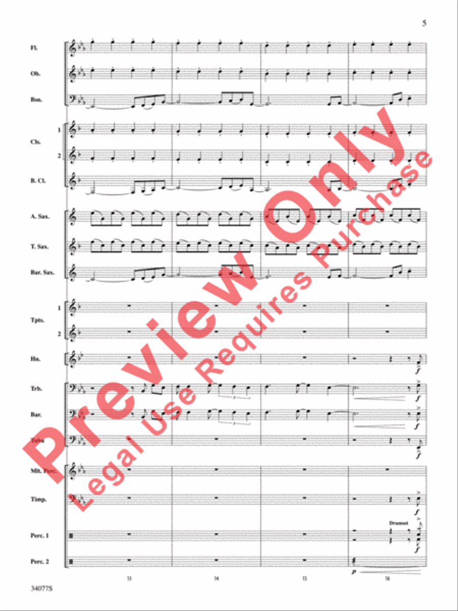 Don't Stop Believin' Don't Stop Believin' Concert Band scores gallery preview page 6