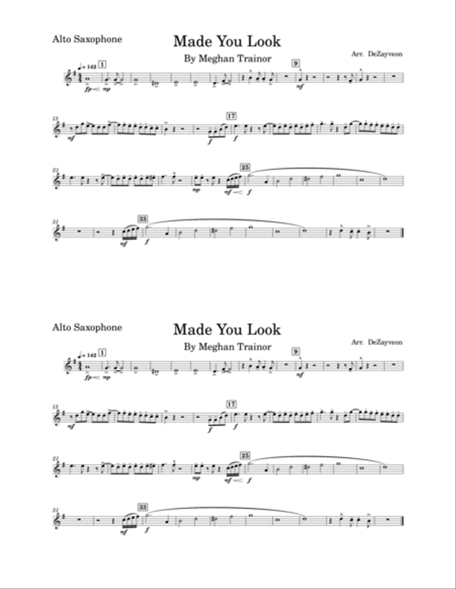 Made You Look Made You Look Marching Band scores gallery preview page 4
