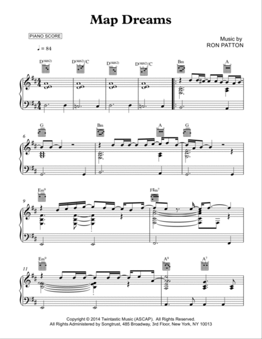 Map Dreams Electric Guitar scores gallery preview page 2