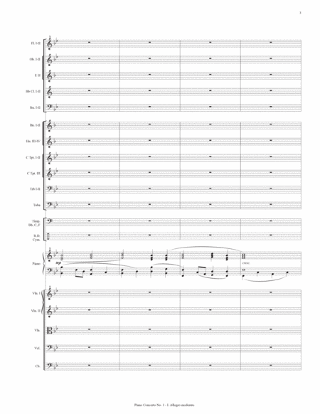 Piano Concerto No. 1, Op. 53. (Conductors Score, Set of Parts, Solo Piano, 2 Piano Reduction) : by J Piano Solo - Digital Sheet Music