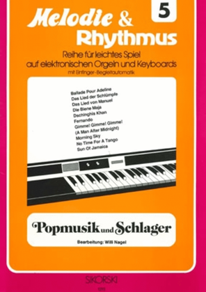 Book cover for Melodie & Rhythmus, Heft 5: Popmusik Und Schlager 2 -fur Leichtes Spiel Auf Keyboards M