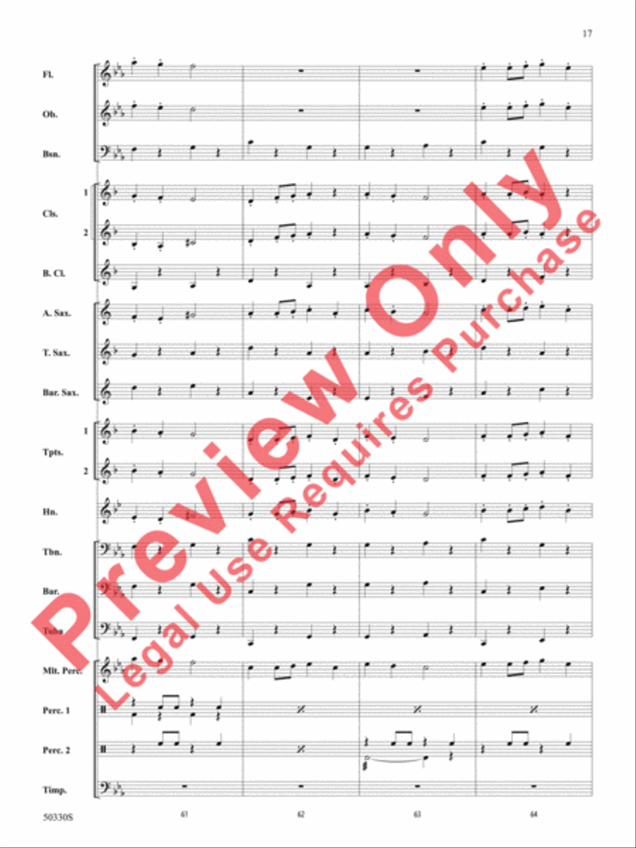 Zombie Rock Concert Band scores gallery preview page 18