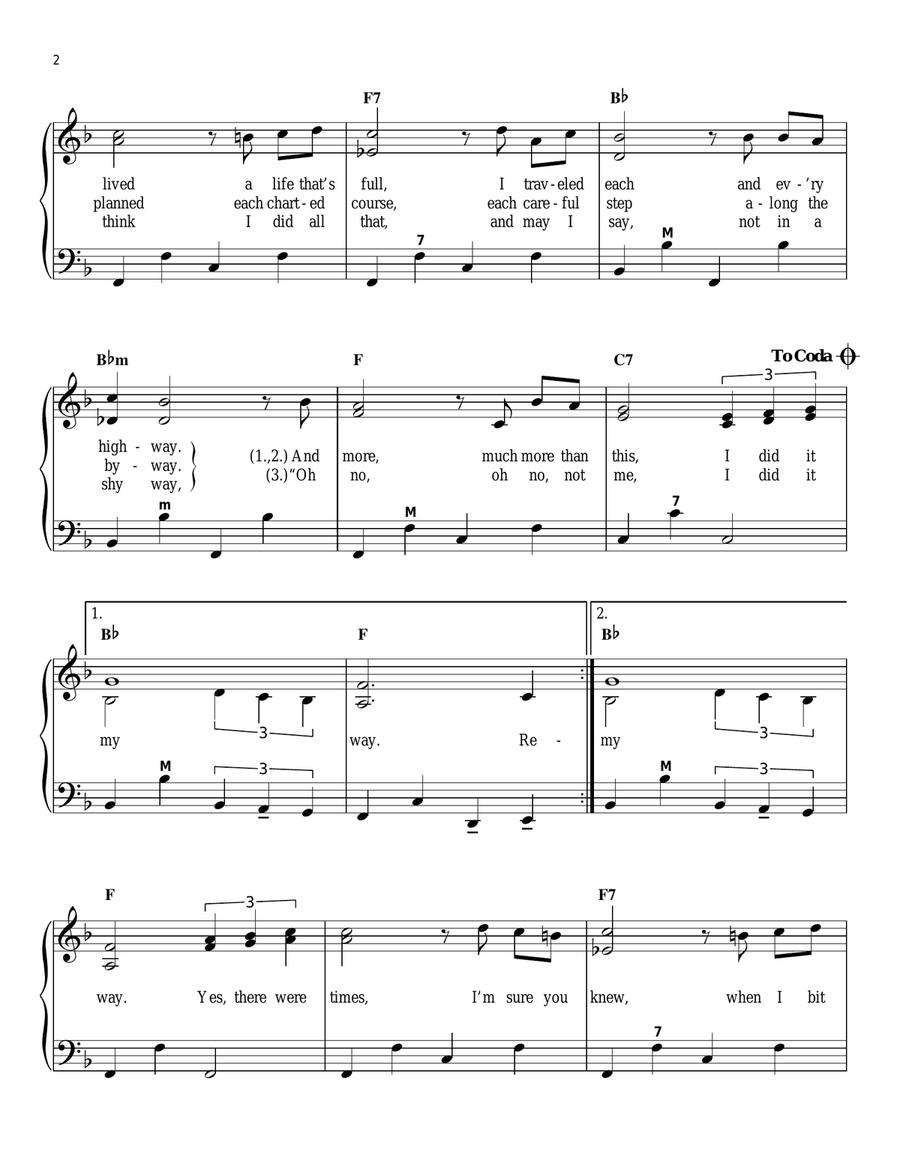 My Way Accordion scores gallery preview page 2