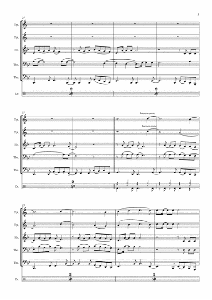 Senorita Senorita Brass Ensemble scores gallery preview page 5