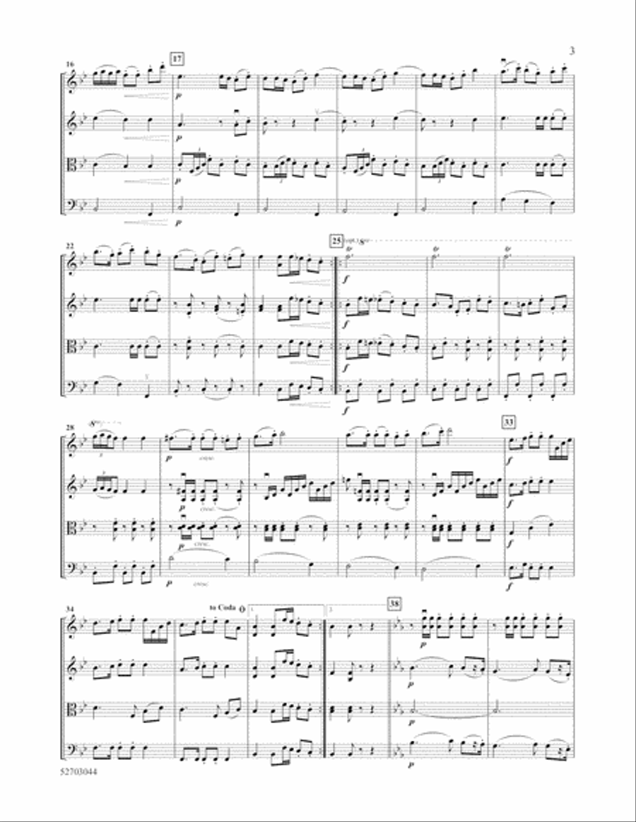 Polonaise and Tango Polonaise and Tango String Quartet scores gallery preview page 3