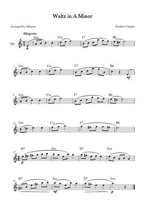 Waltz in A Minor | B. 150, Op. Posth. | Chopin | Trumpet | Chords