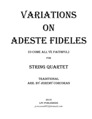 Variations on Adeste Fideles for String Quartet