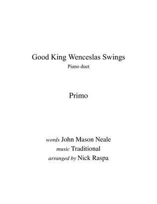 Good King Wenceslas Swings (1 piano 4 hands) Primo